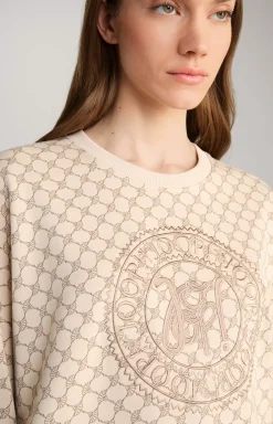 Sweatshirt in a Beige Pattern