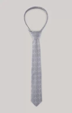 Tie in blue and grey