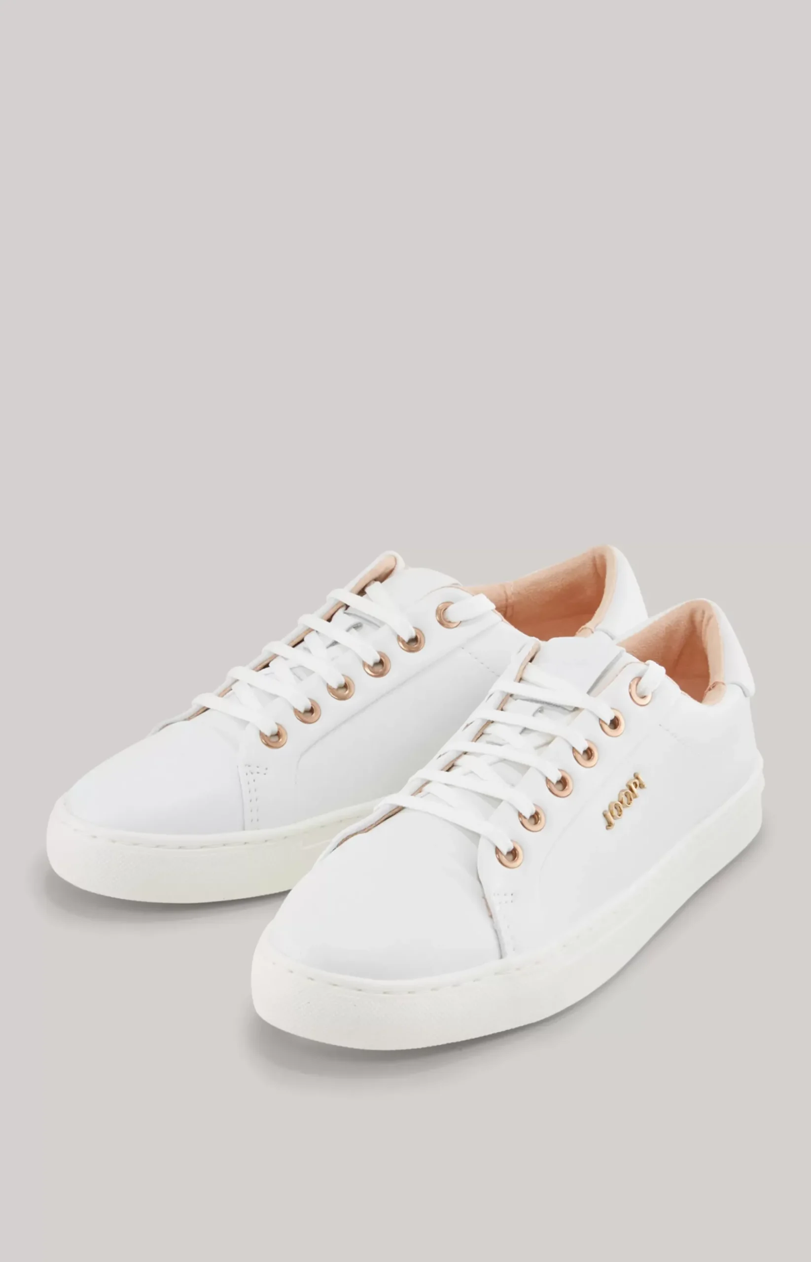 Tinta Coralie Leather Trainers in White
