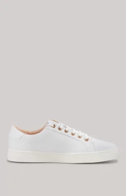 Tinta Coralie Leather Trainers in White