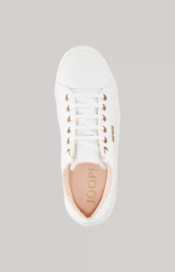 Tinta Coralie Leather Trainers in White
