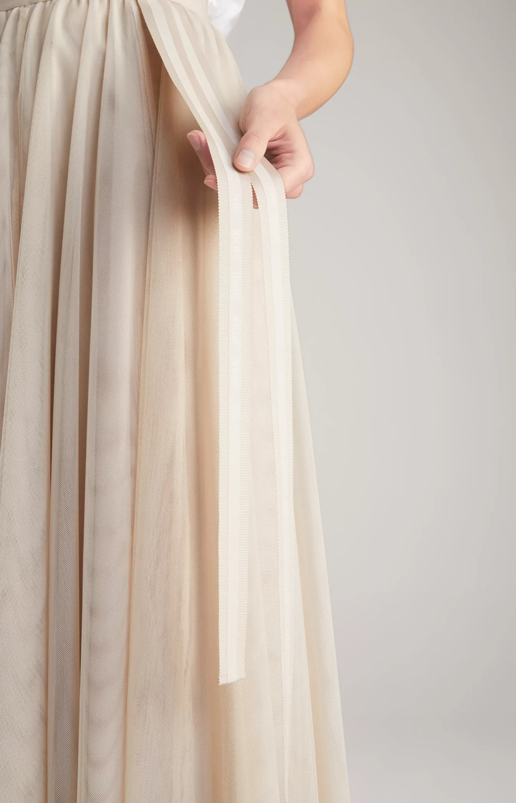 Tulle Skirt in Nude