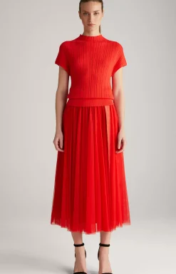 Tulle Skirt in Red