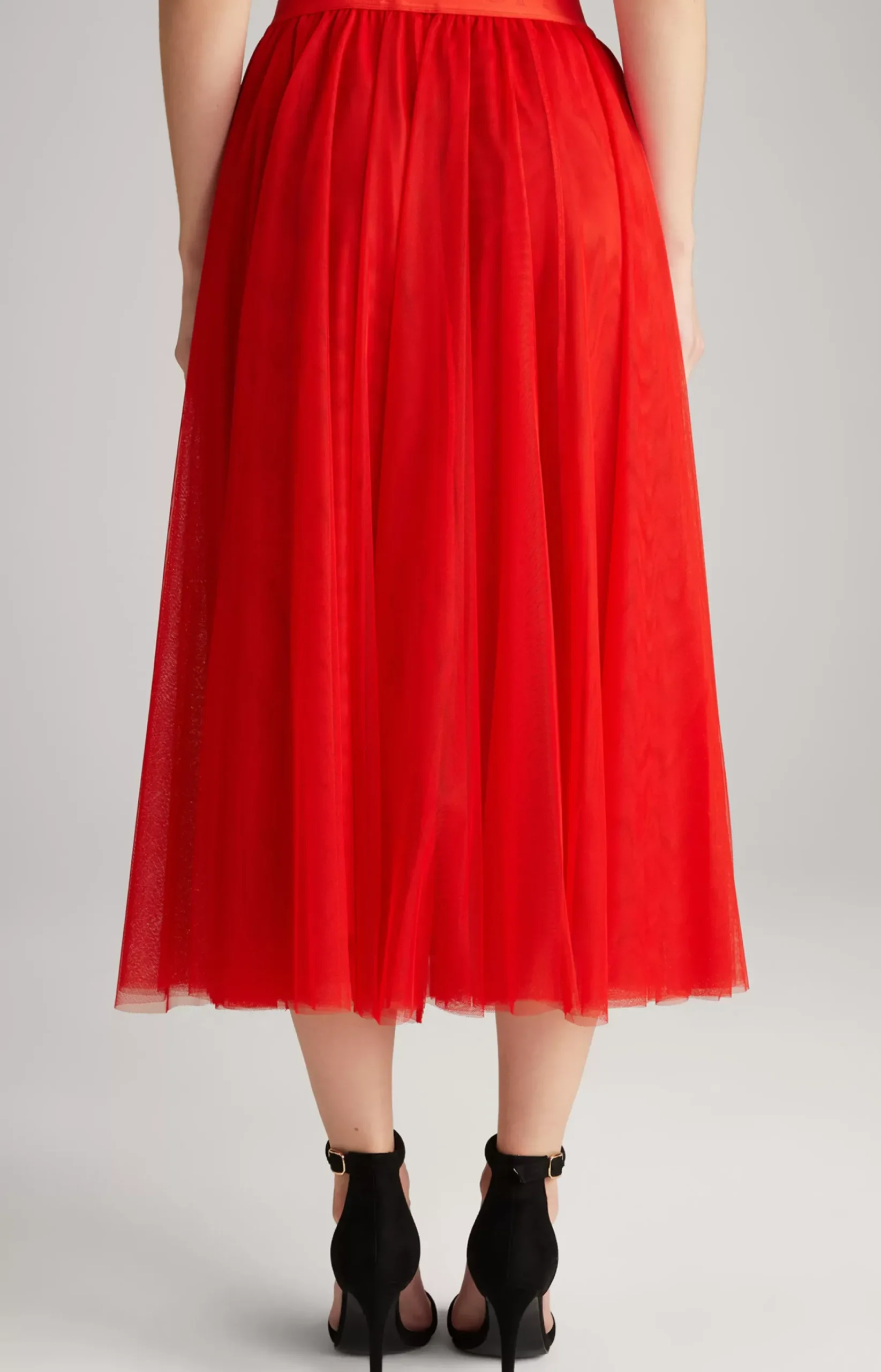 Tulle Skirt in Red