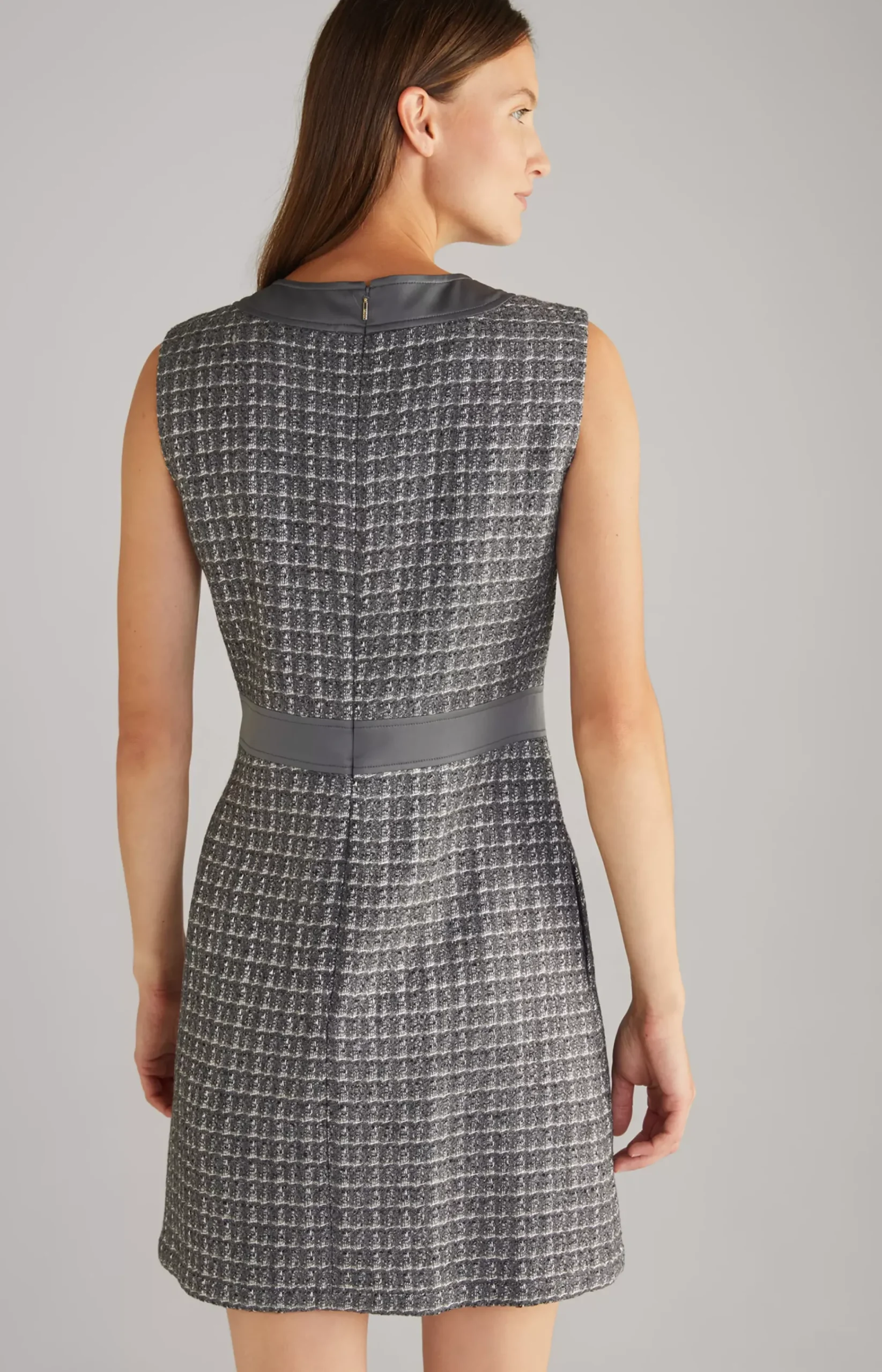 Tweed Dress in Grey