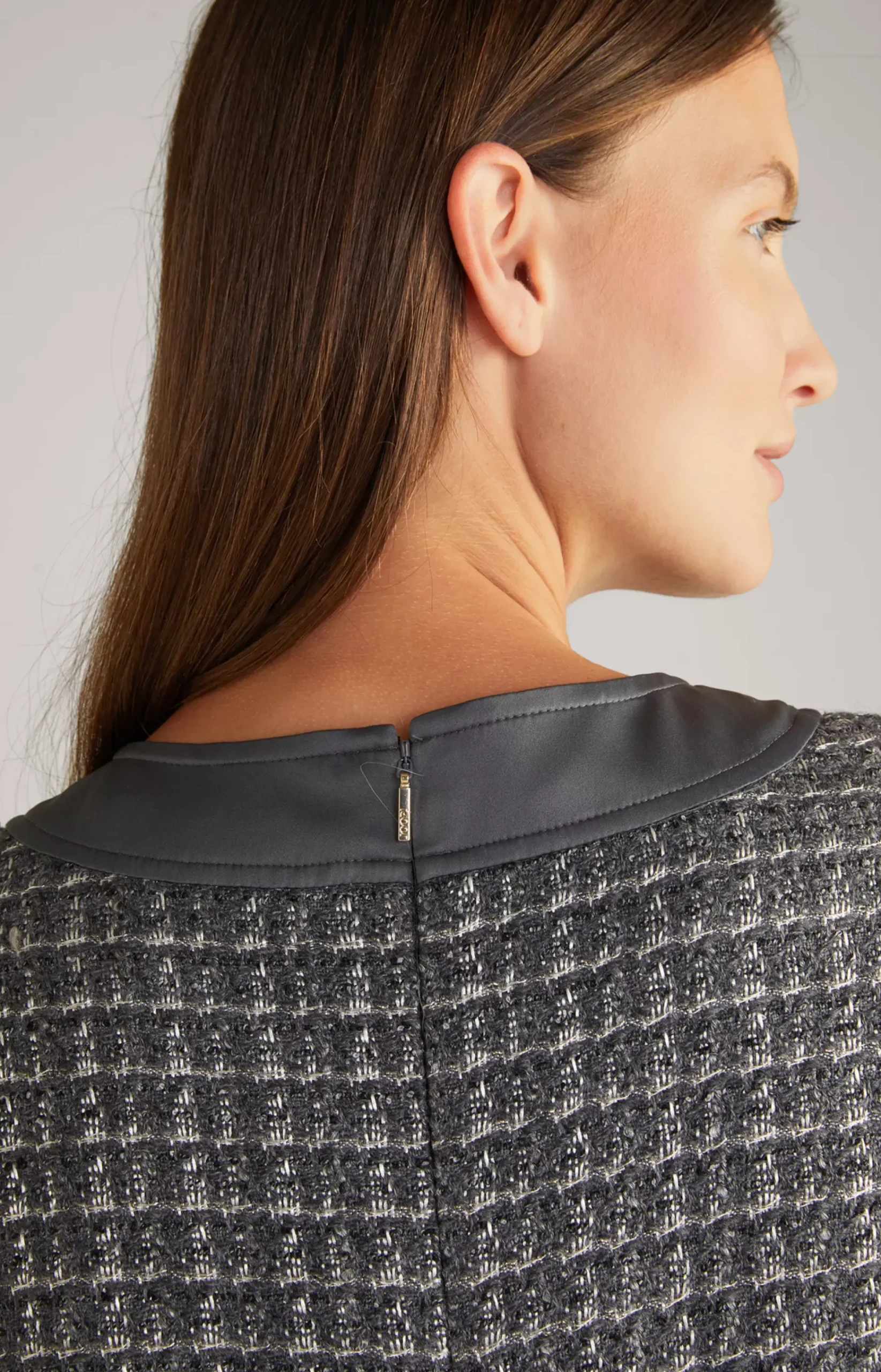 Tweed Dress in Grey