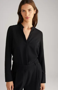 Twill Blouse in Black