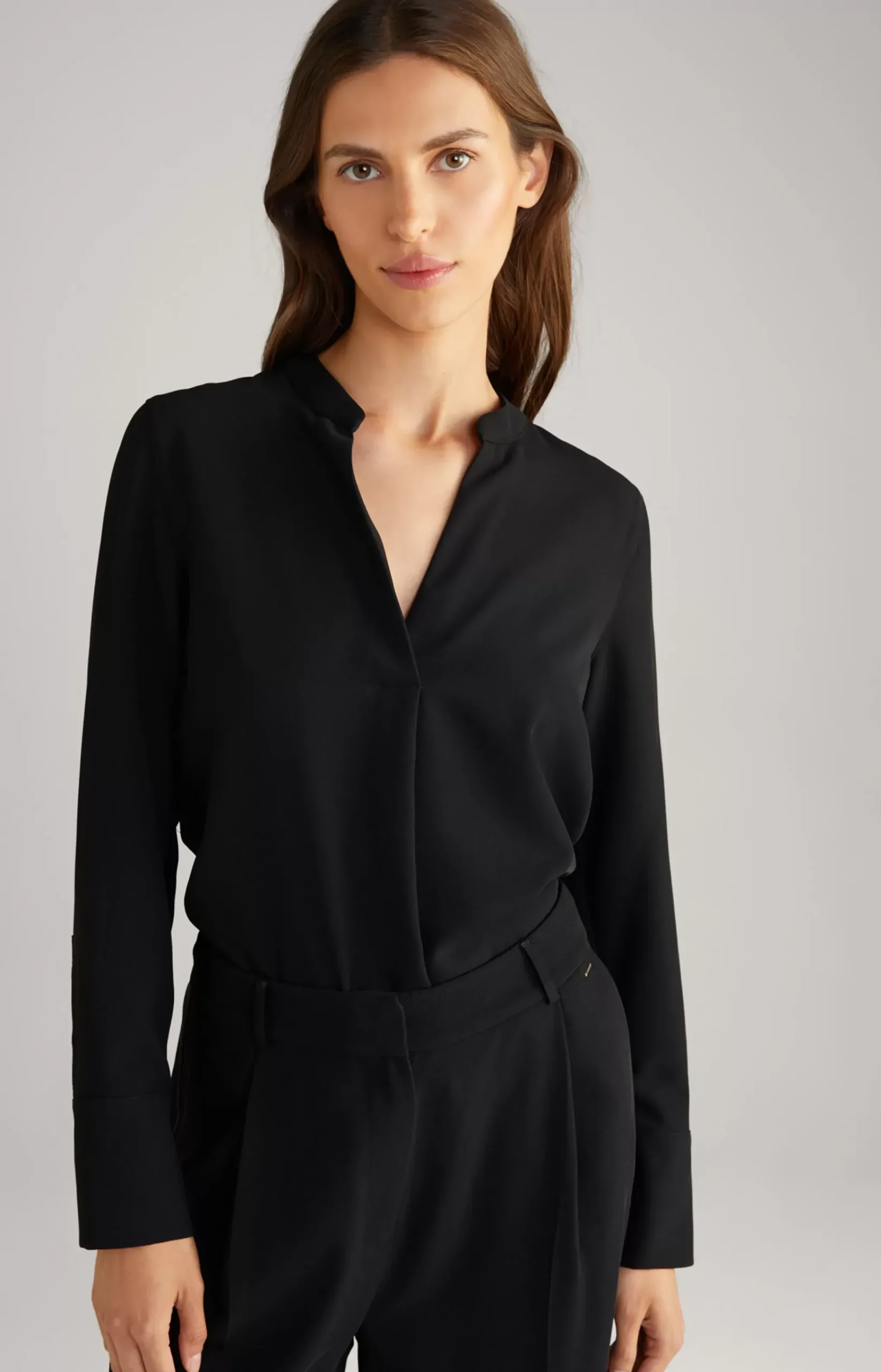 Twill Blouse in Black