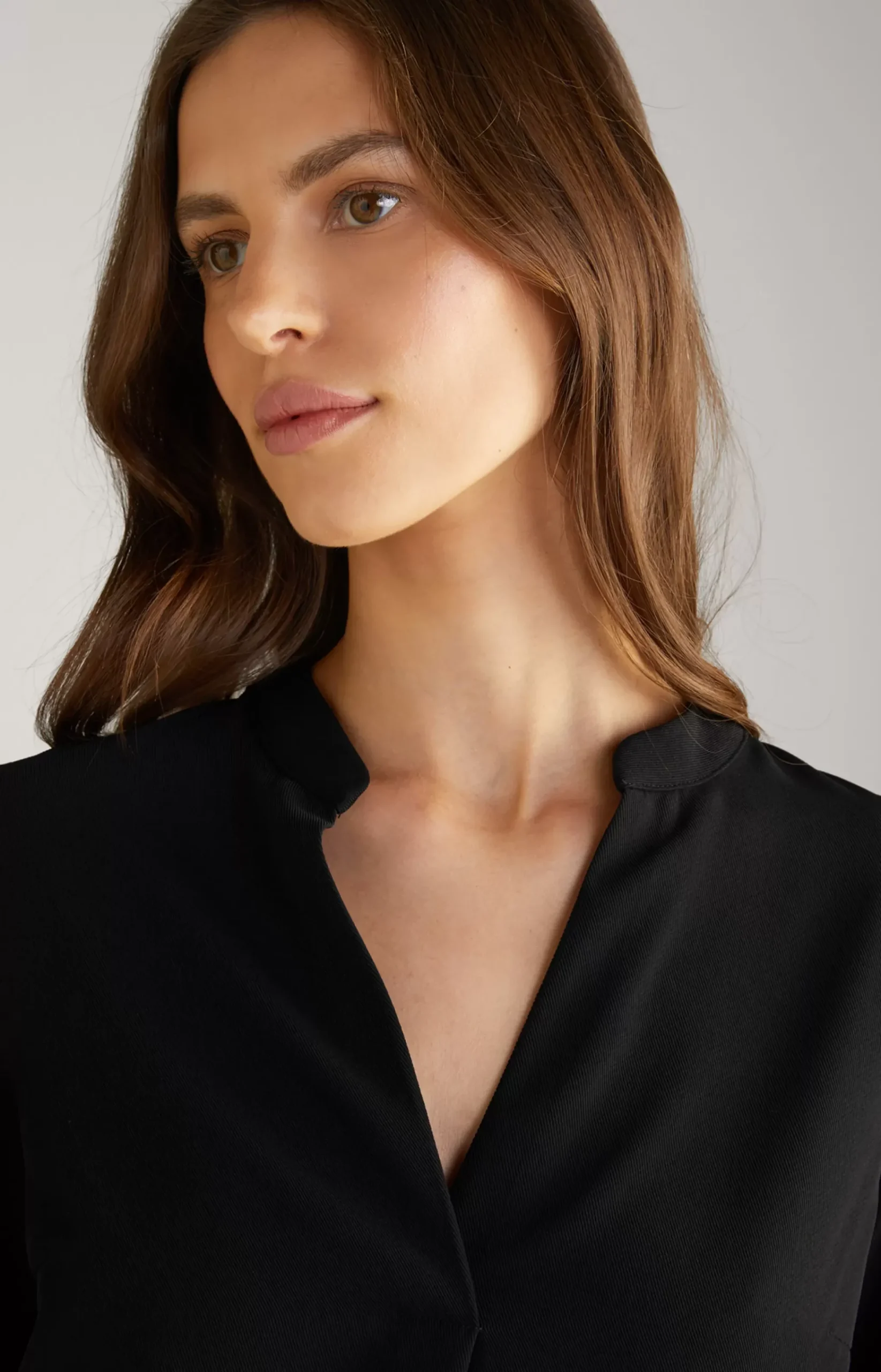 Twill Blouse in Black