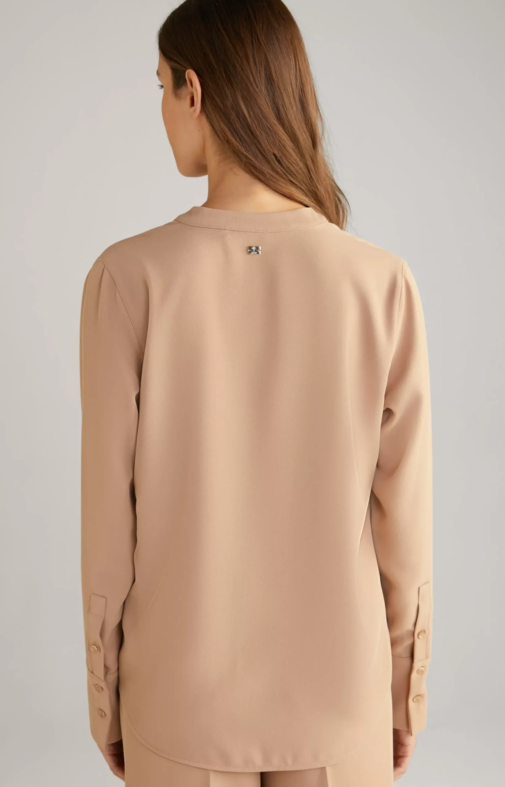 Twill Blouse in Camel