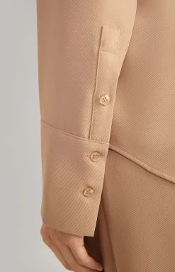 Twill Blouse in Camel