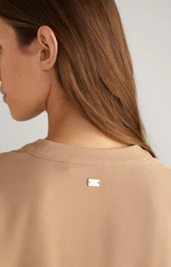 Twill Blouse in Camel