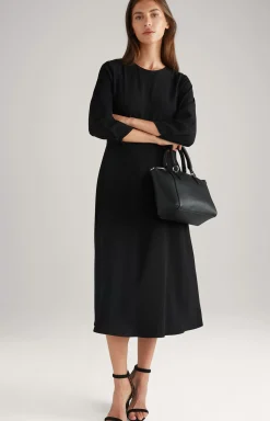 Twill Dress in Black