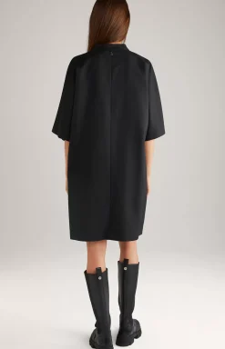 Twill Dress in Black