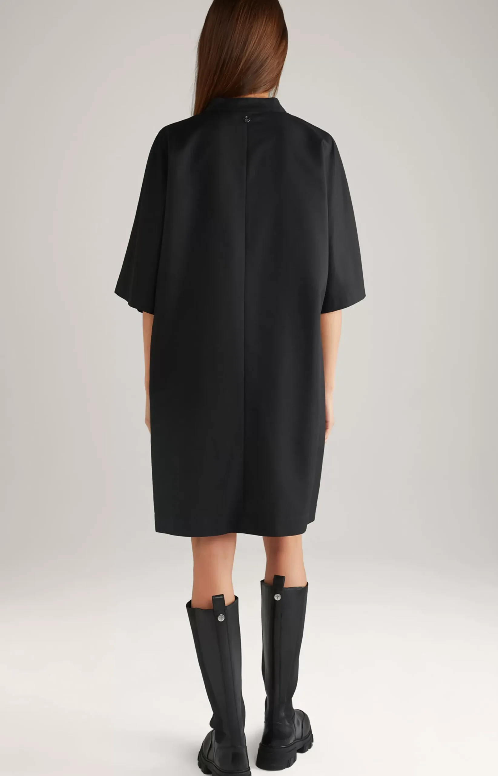 Twill Dress in Black