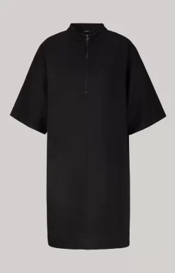 Twill Dress in Black