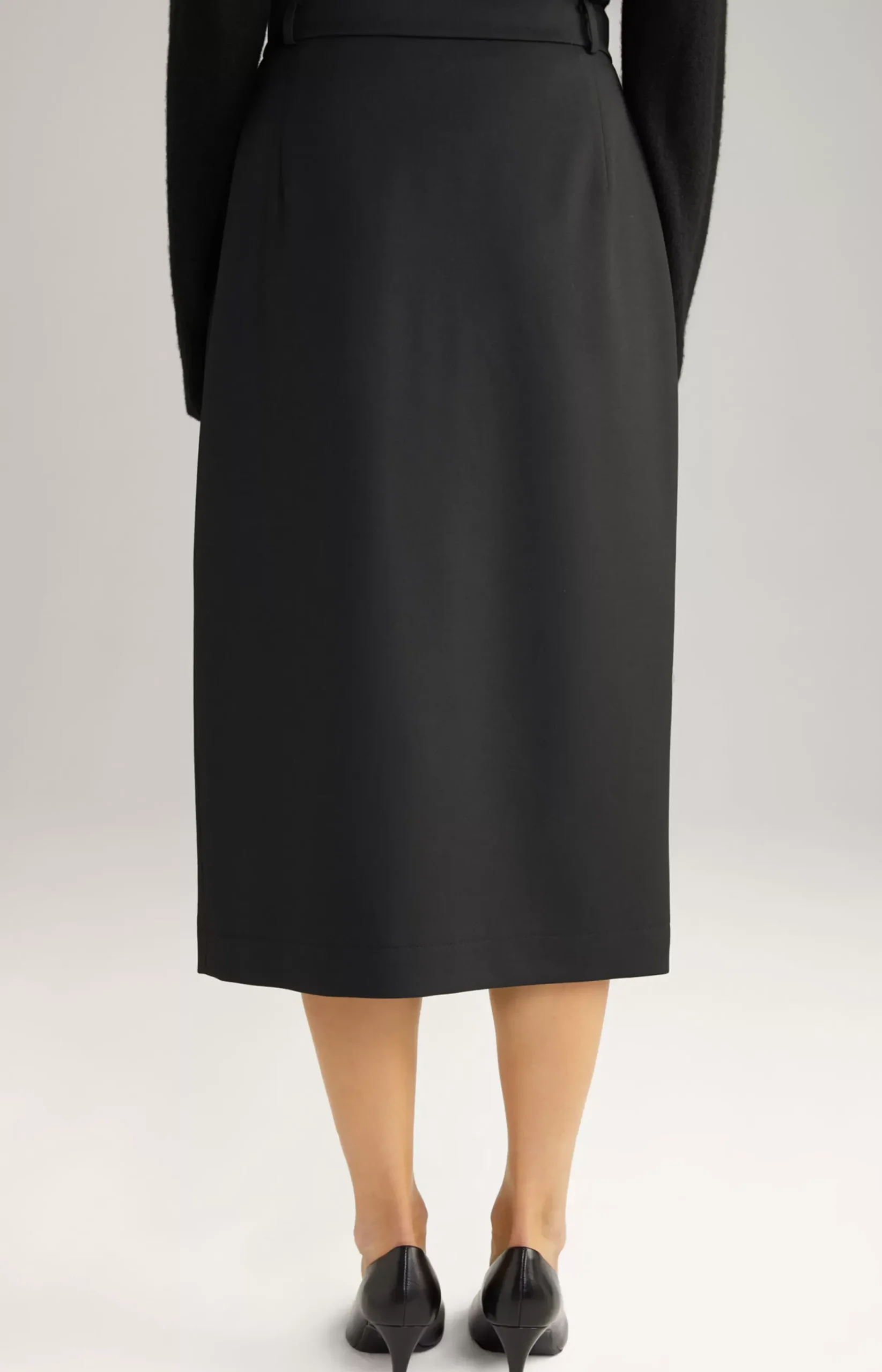 Twill Skirt in Black