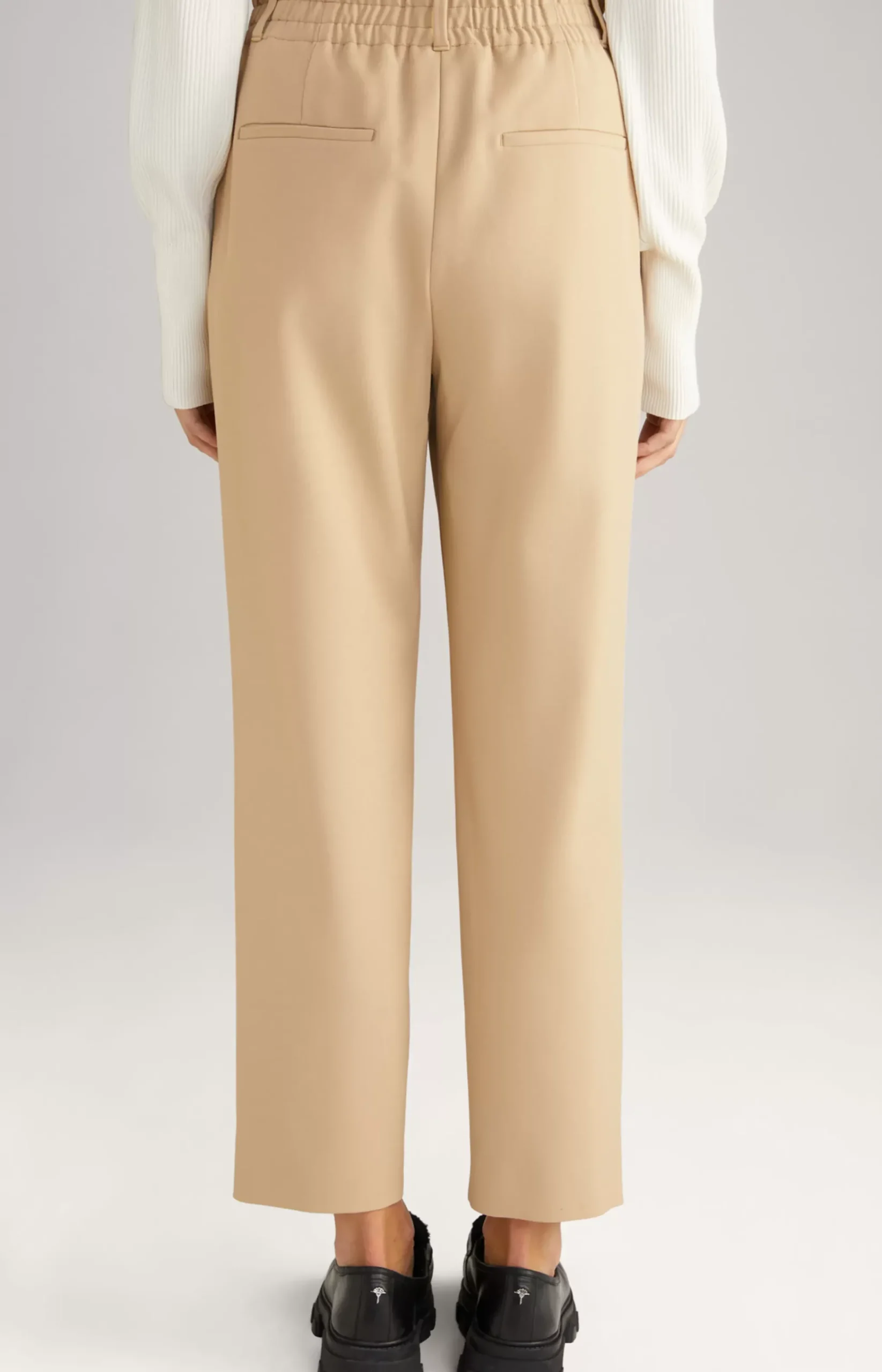 Twill Trousers in Beige