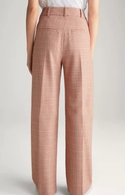 Twill trousers in Beige/Red Check
