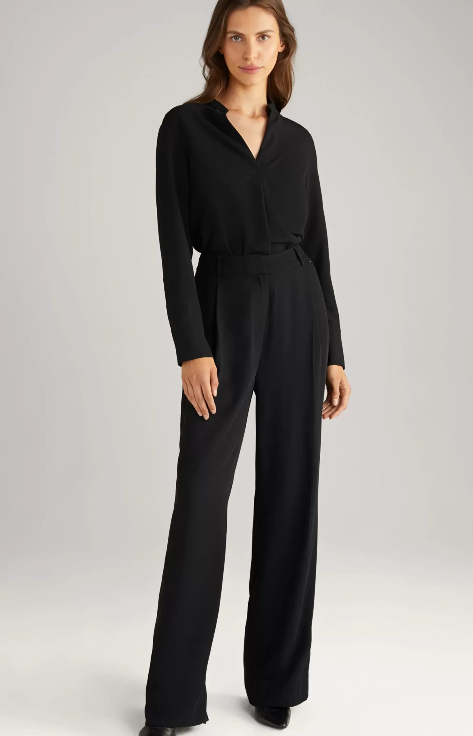 Twill Trousers in Black