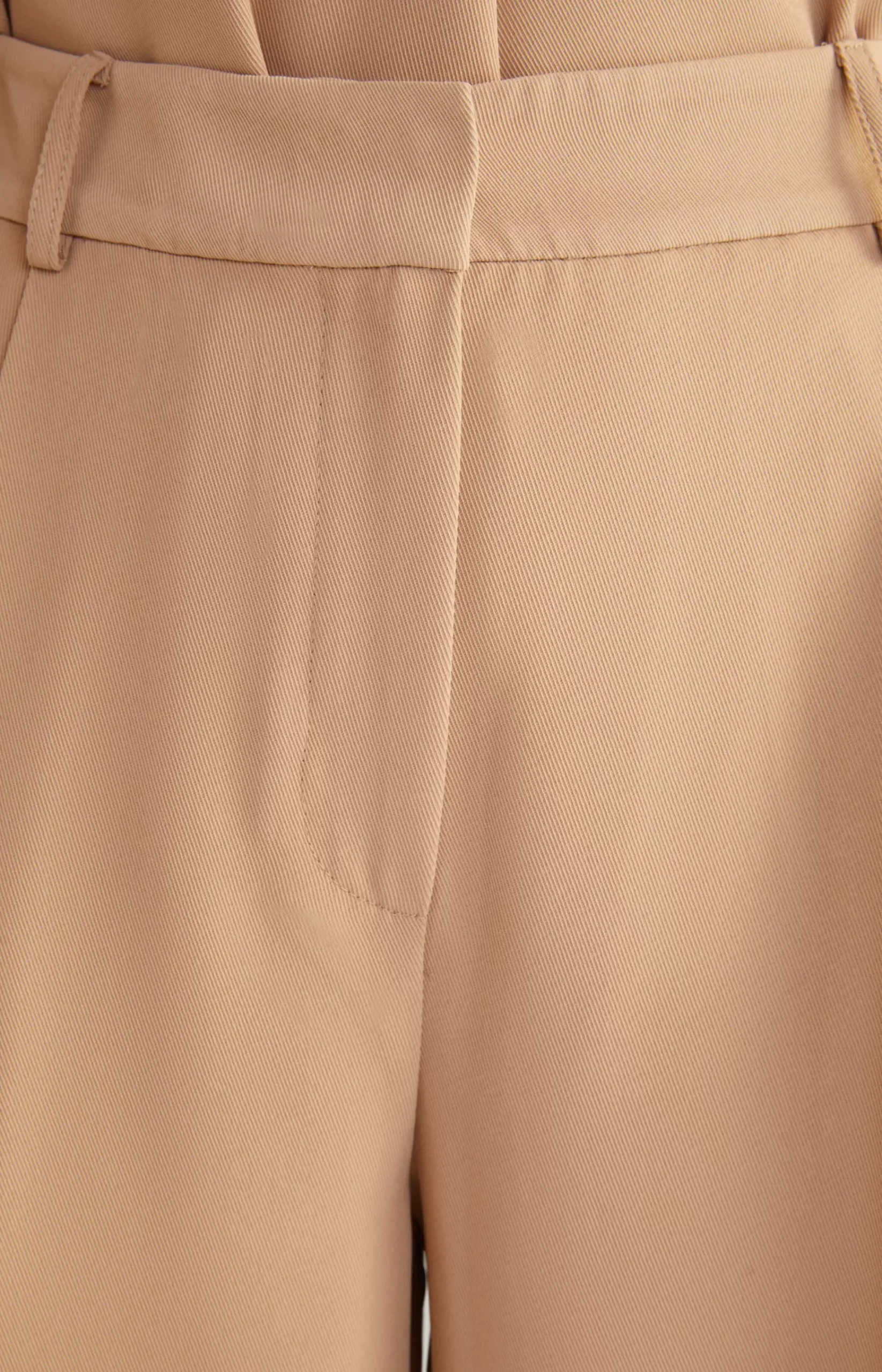 Twill Trousers in Camel