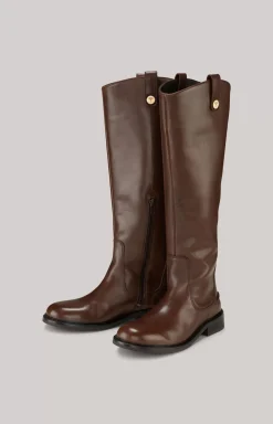 Unico Tori Riding Boots in Dark Brown