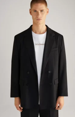 Unisex Boyfriend Blazer in Black