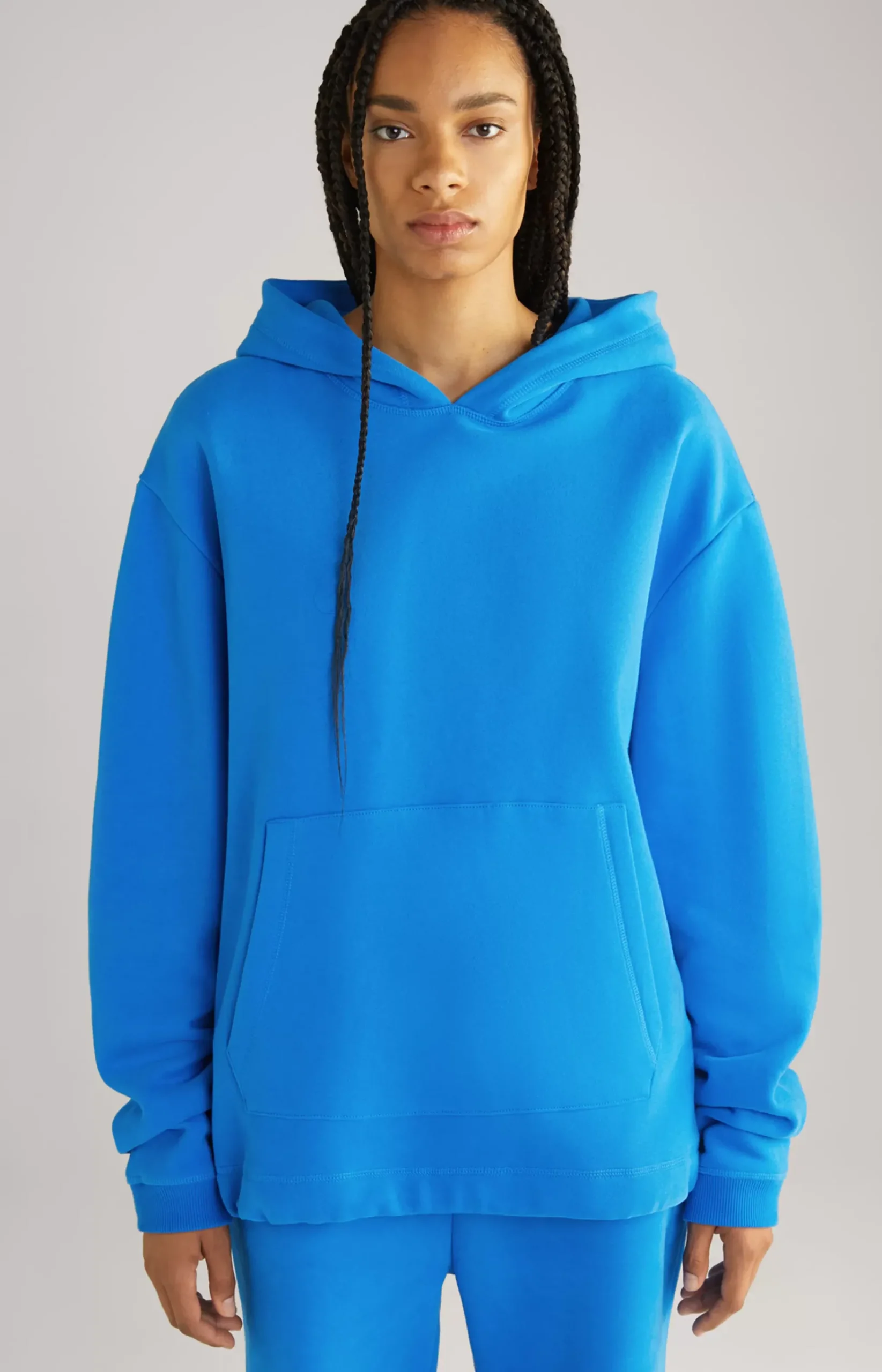 Unisex Cotton Hoodie in Blue