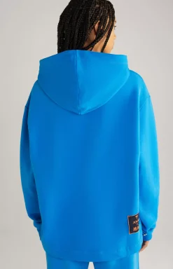 Unisex Cotton Hoodie in Blue