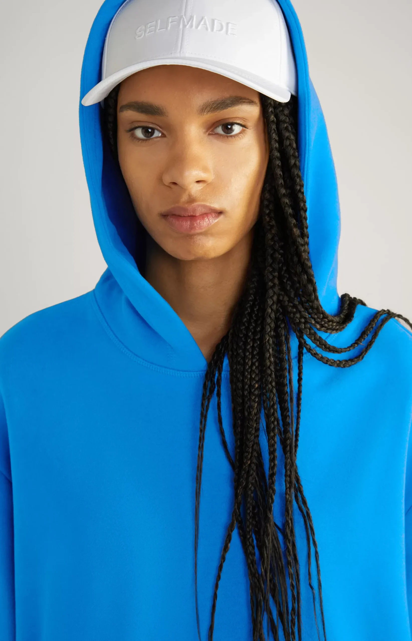 Unisex Cotton Hoodie in Blue