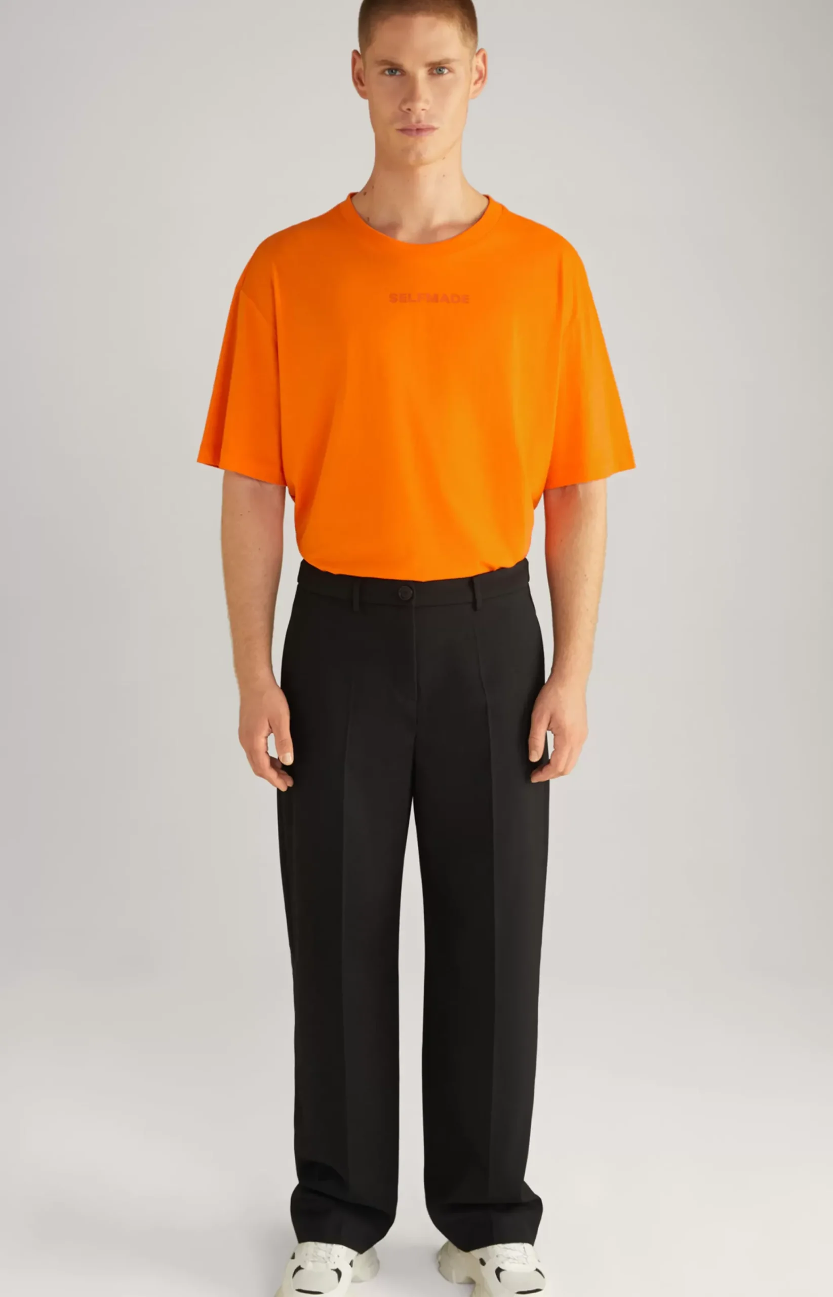 Unisex Cotton T-Shirt in Neon Orange