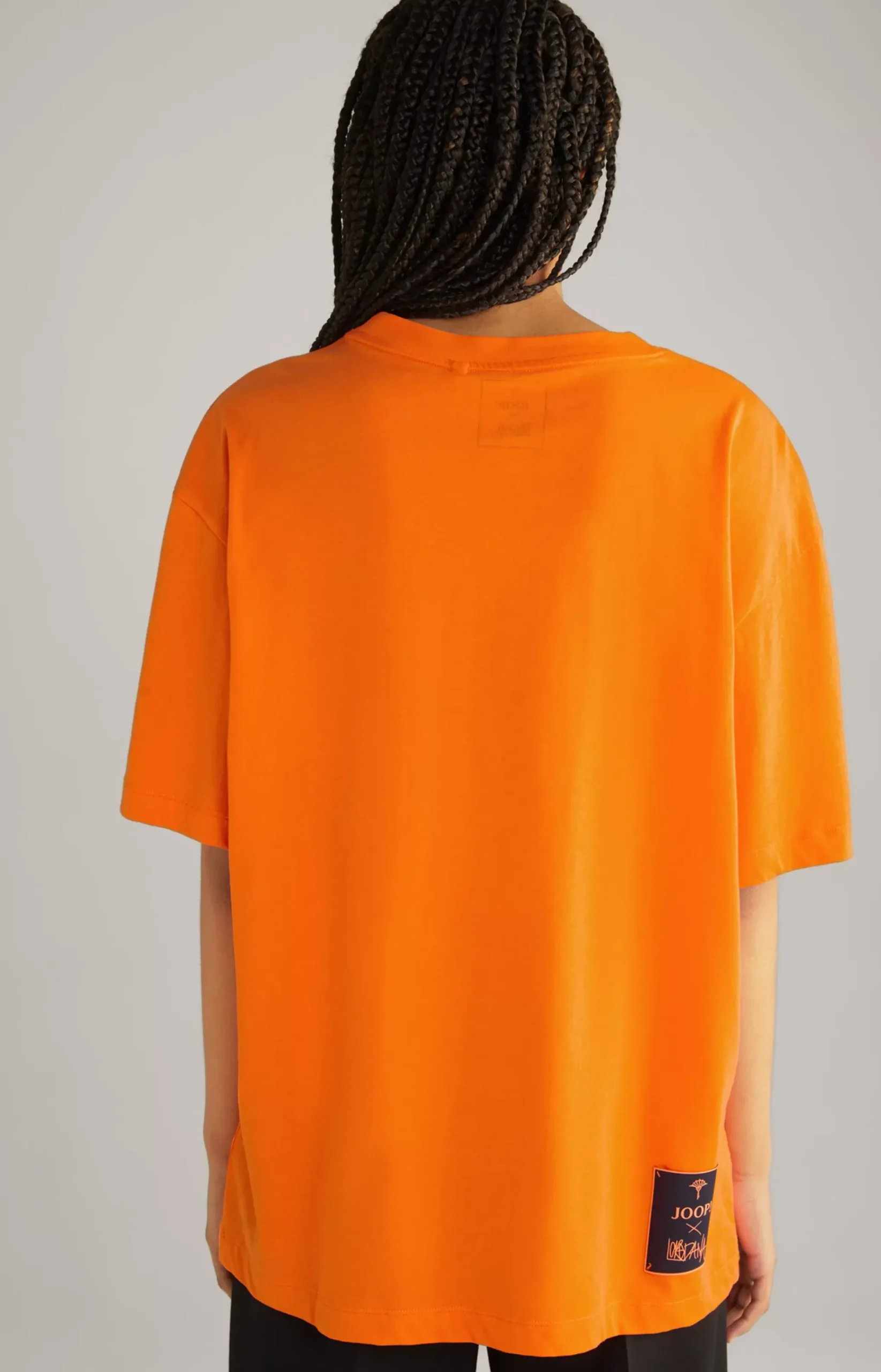 Unisex Cotton T-Shirt in Neon Orange