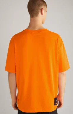 Unisex Cotton T-Shirt in Neon Orange