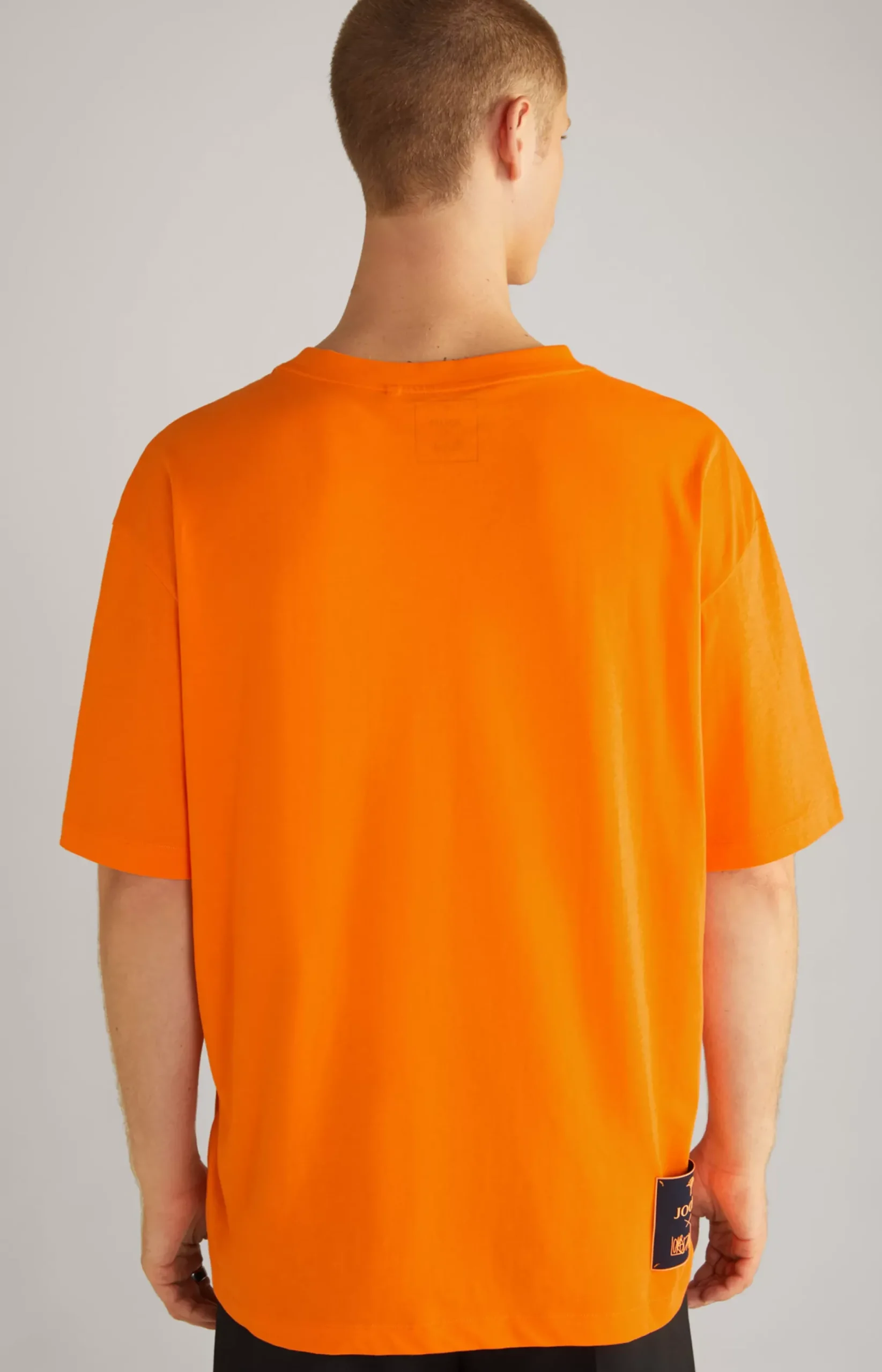 Unisex Cotton T-Shirt in Neon Orange
