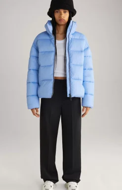 Unisex Quilted Jacket in Light Blue