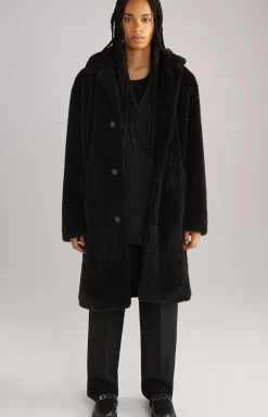 Unisex Teddy Fur Coat in Black