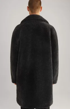 Unisex Teddy Fur Coat in Black