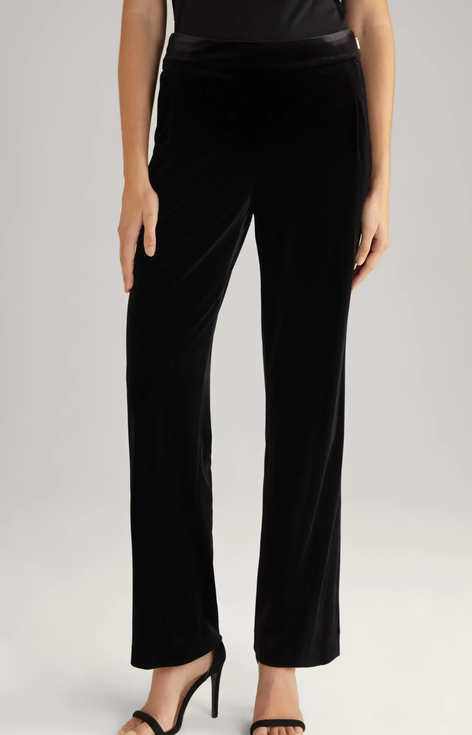 Velvet Trousers in Black