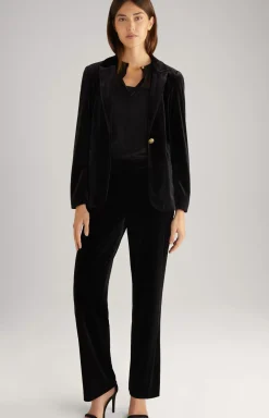 Velvet Trousers in Black