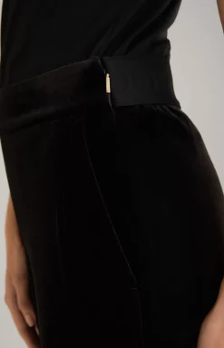 Velvet Trousers in Black