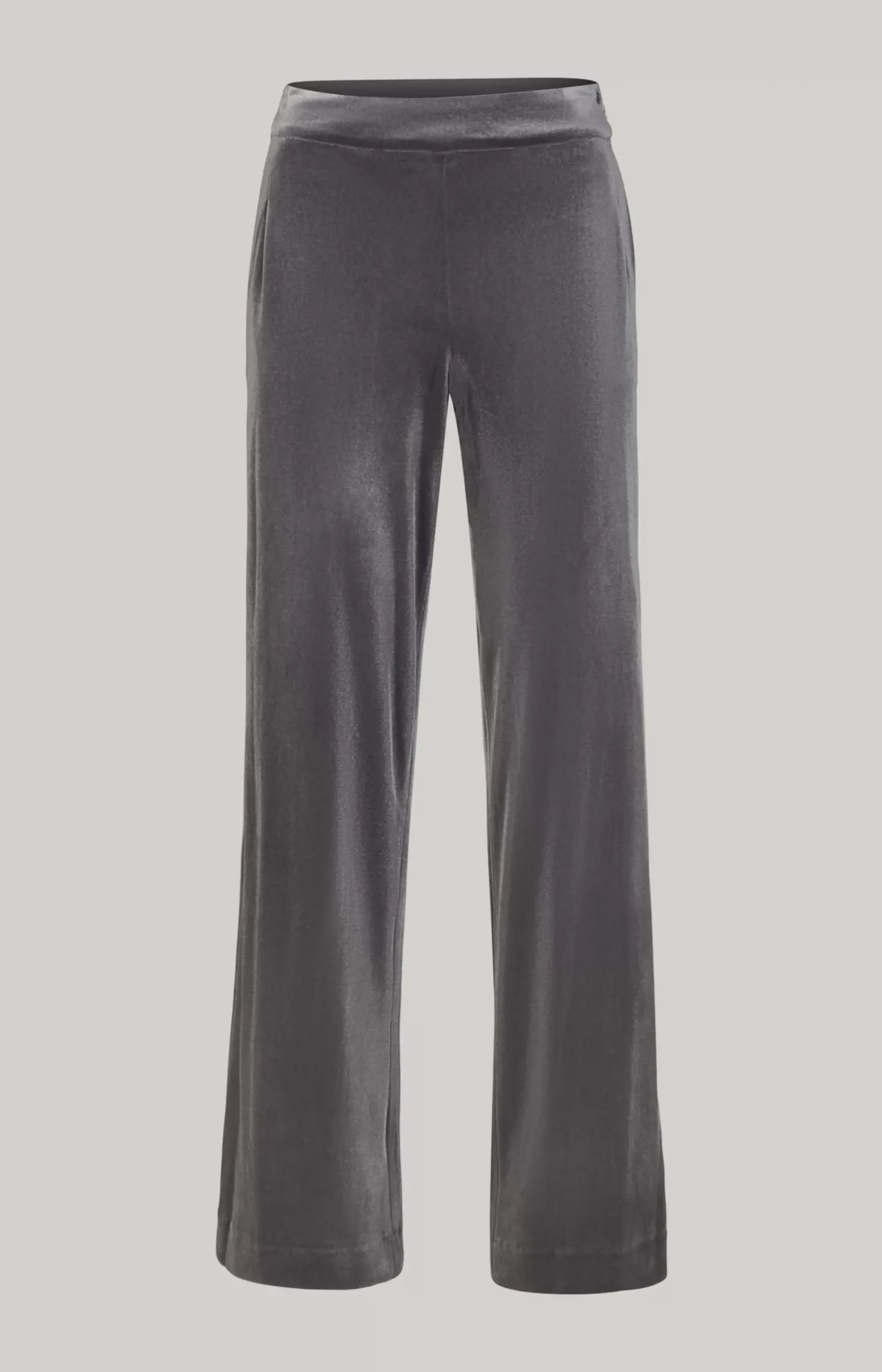 Velvet Trousers in Grey