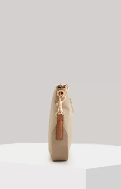 Vita Puro Salvia Shoulder Bag in Beige