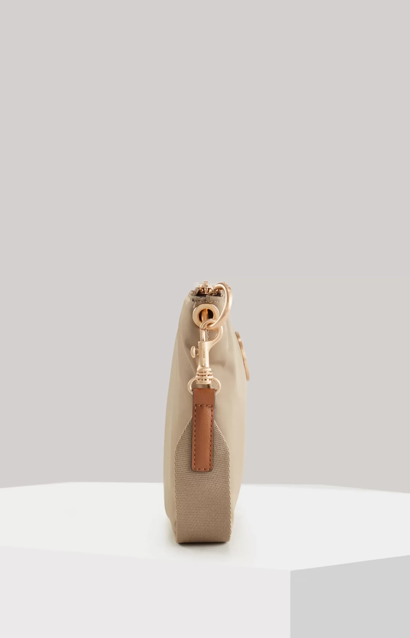Vita Puro Salvia Shoulder Bag in Beige