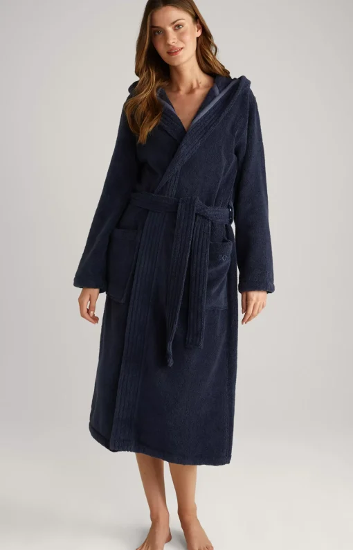 Women’s bathrobe in dark blue