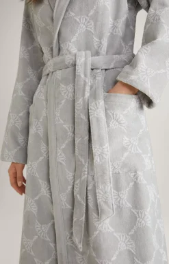 Women’s bathrobe in silver grey