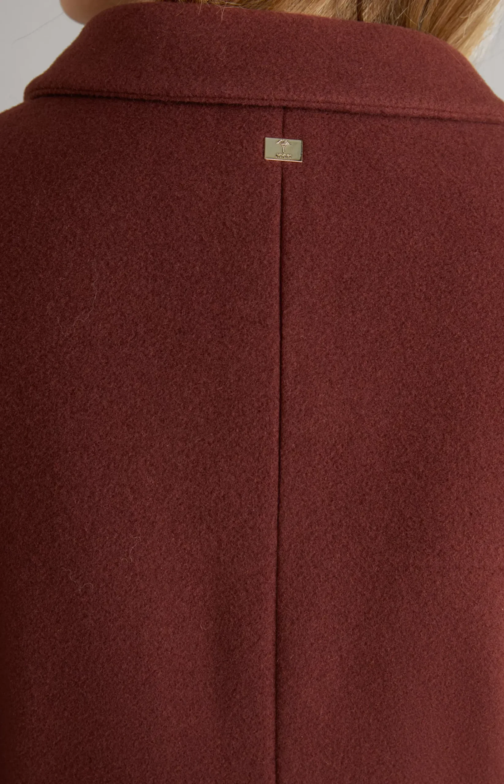 Wool Blend Coat in Reddish Brown