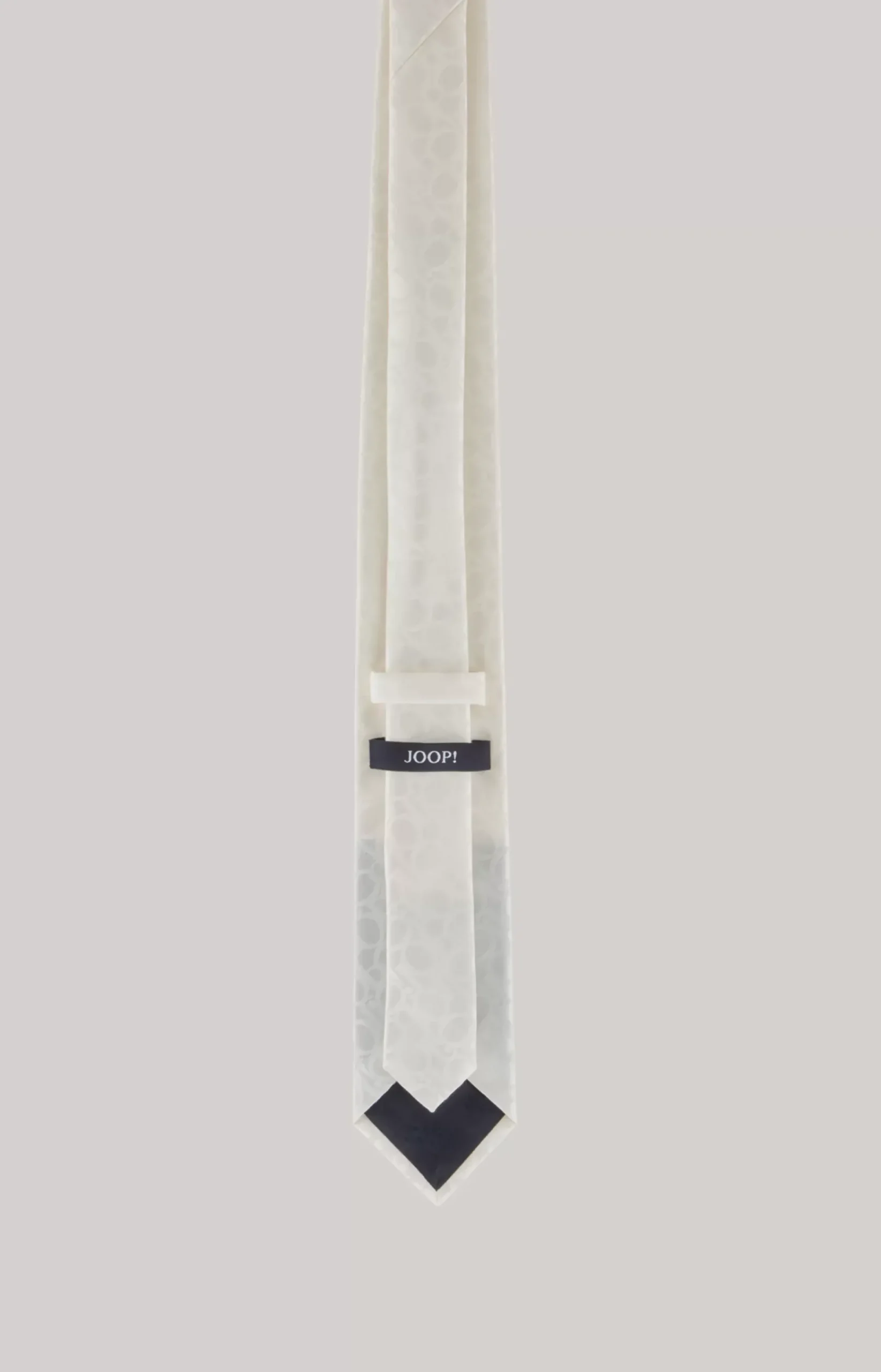 Wool Blend Tie in Off-white