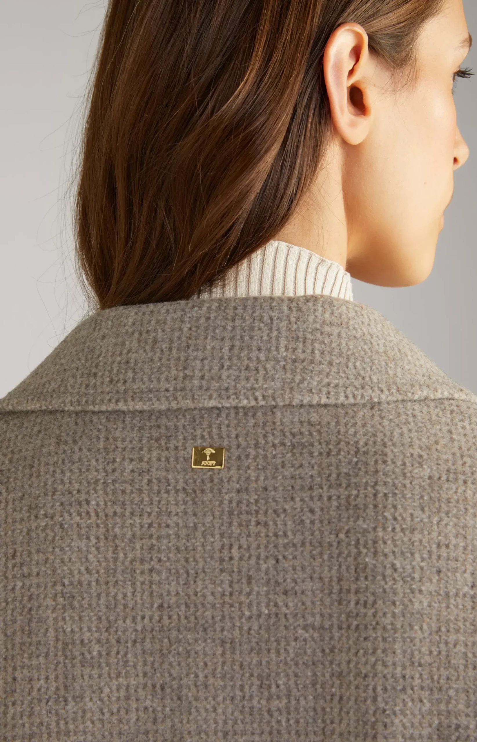 Wool Mix Coat in Greige