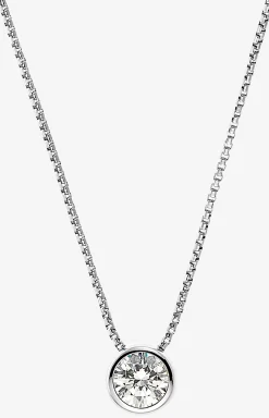Zirconia necklace in silver