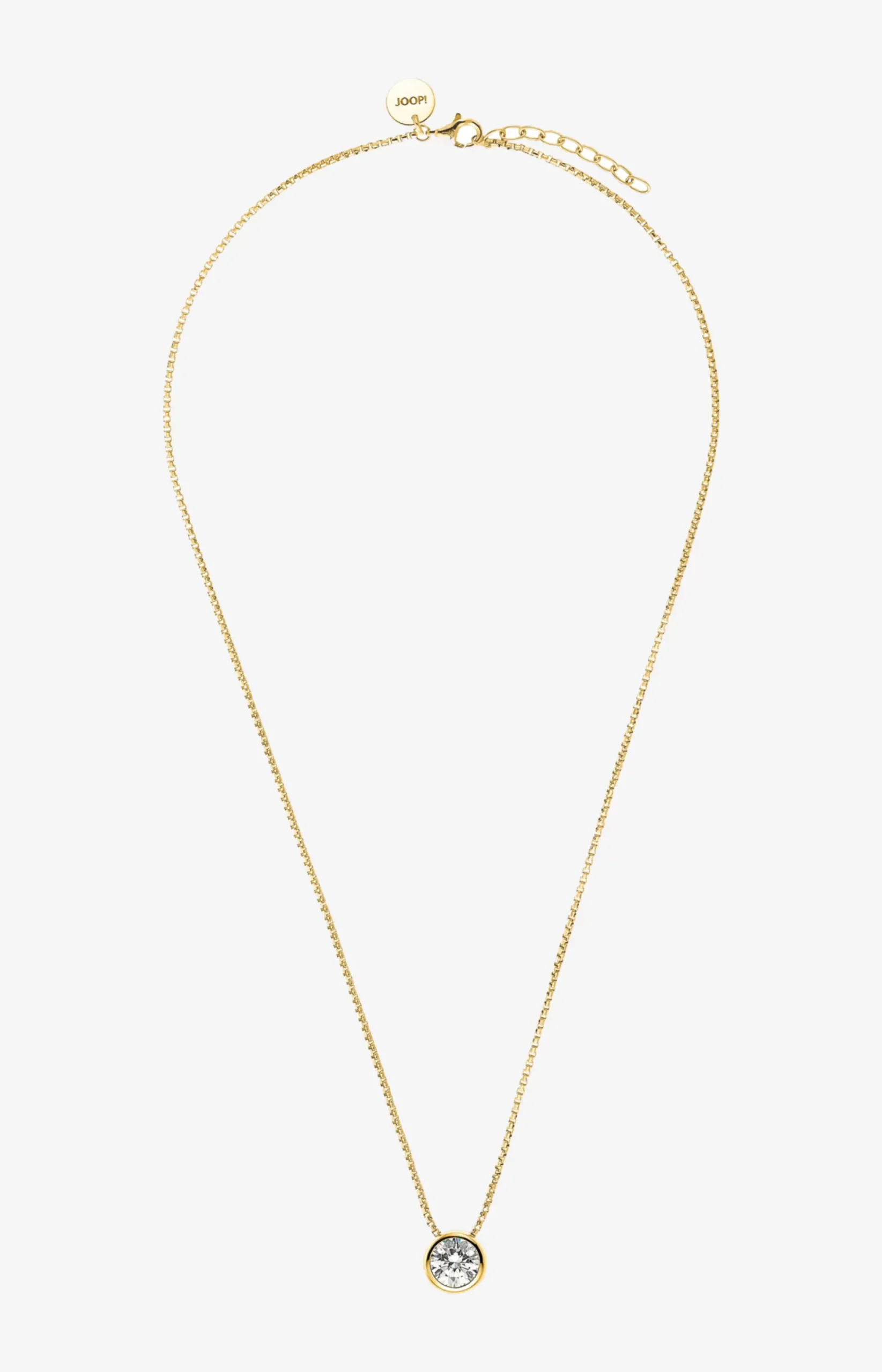 Zirconia Necklace in Yellow Gold